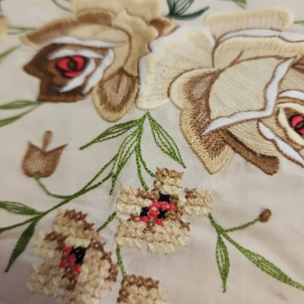 Unbranded embroidered oval